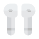 Pair of headphone accessory device with high bass icon