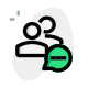 Multiple user chat messenger application function layout icon