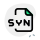 SYN an audio to video synchronization to the relative timing of audio sound icon