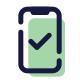 Smartphone genehmigen icon