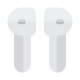 Bluetooth enabled pair of earphones to be connected wirelessly icon