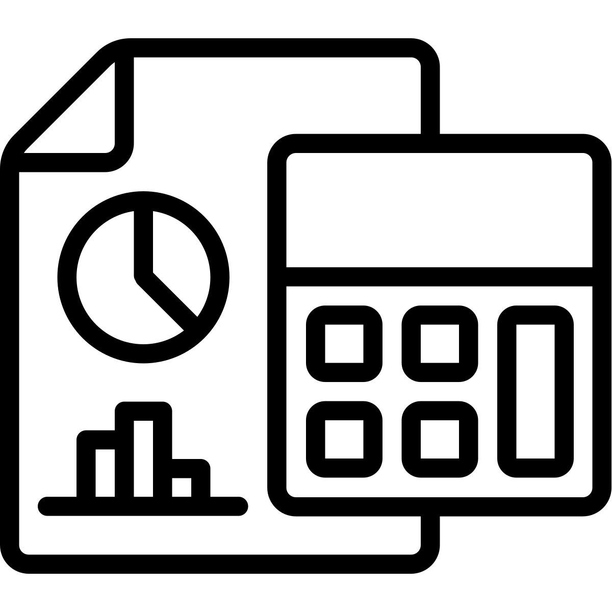 cute outline style 计算 icon