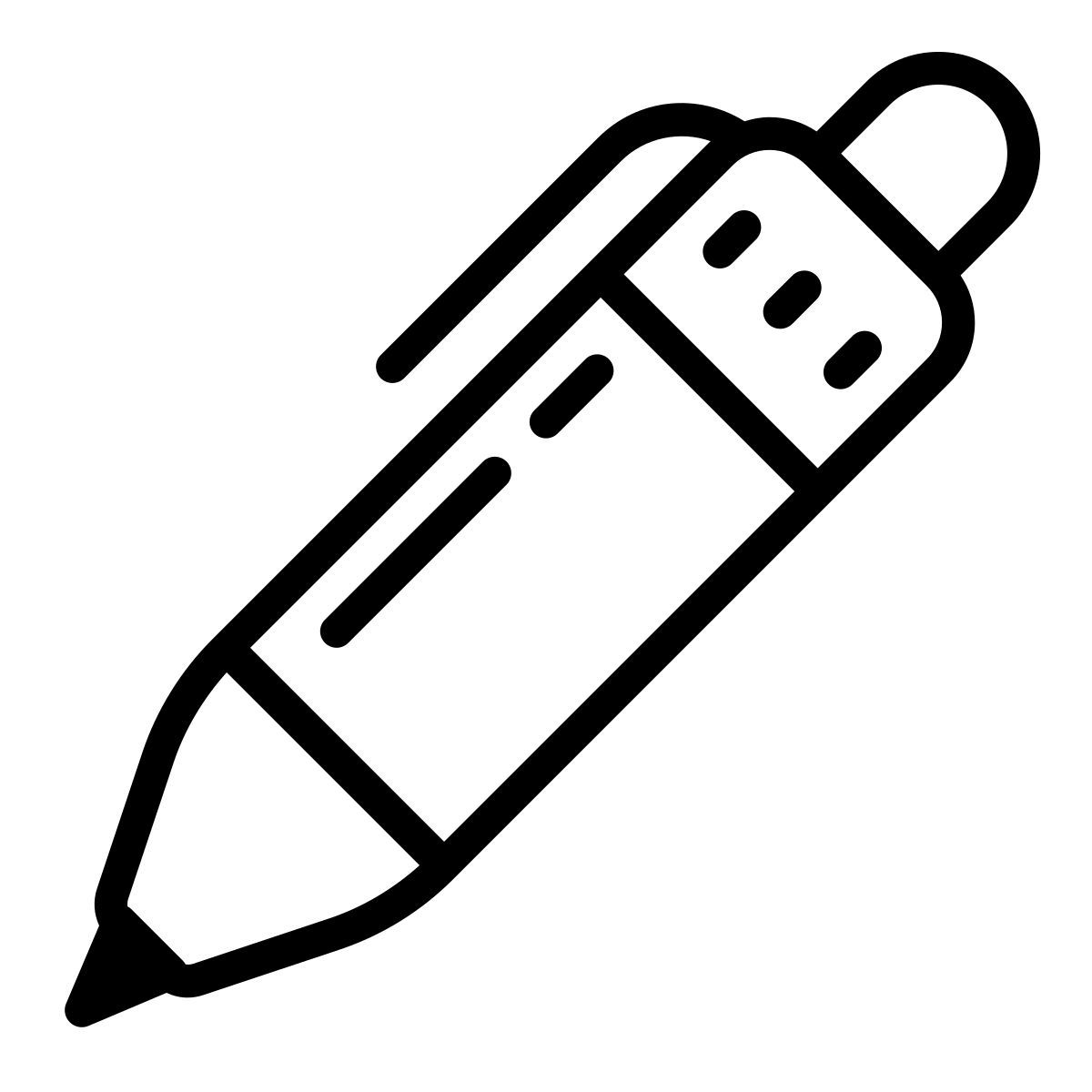 cute outline style bolígrafo icon