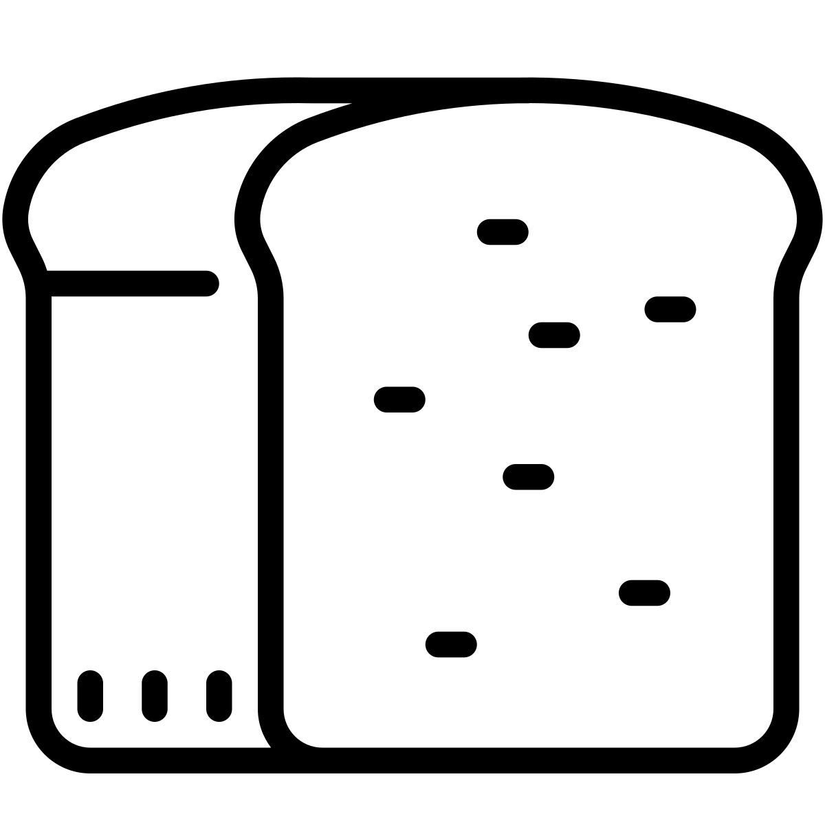 cute outline style pan icon