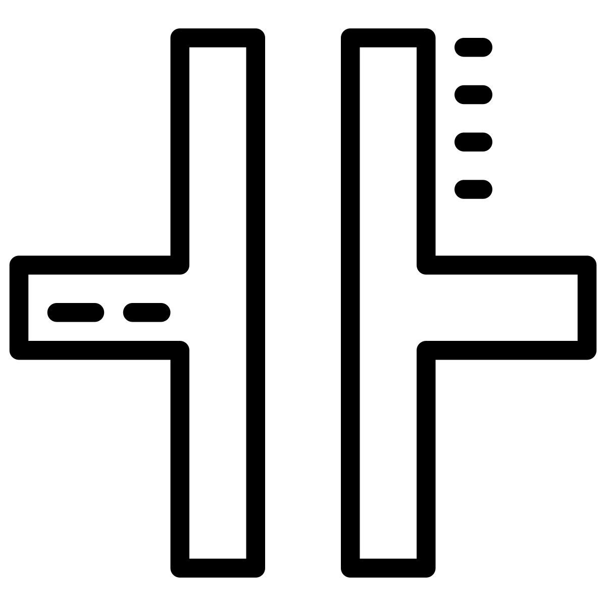 cute outline style 电容器符号 icon