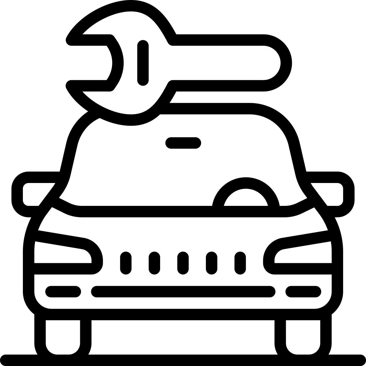 cute outline style servizio auto icon