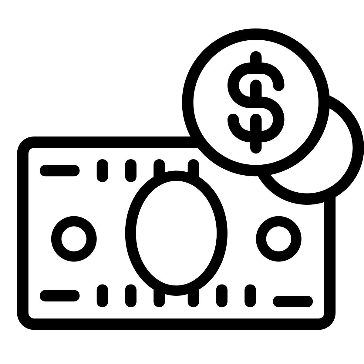 cute outline style kasse icon