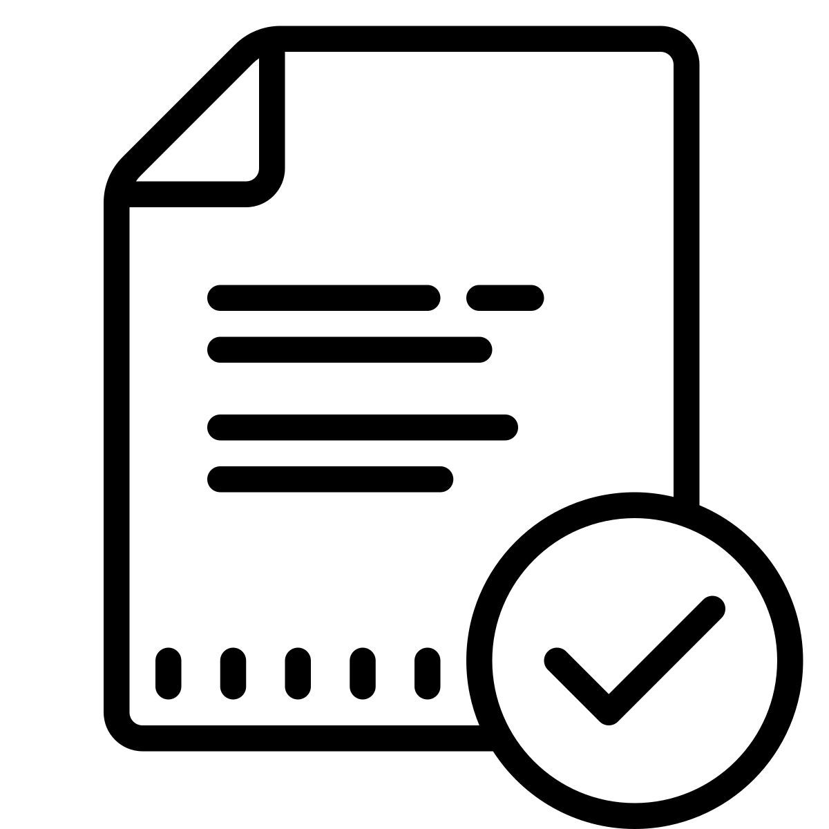 cute outline style 파일 확인 icon