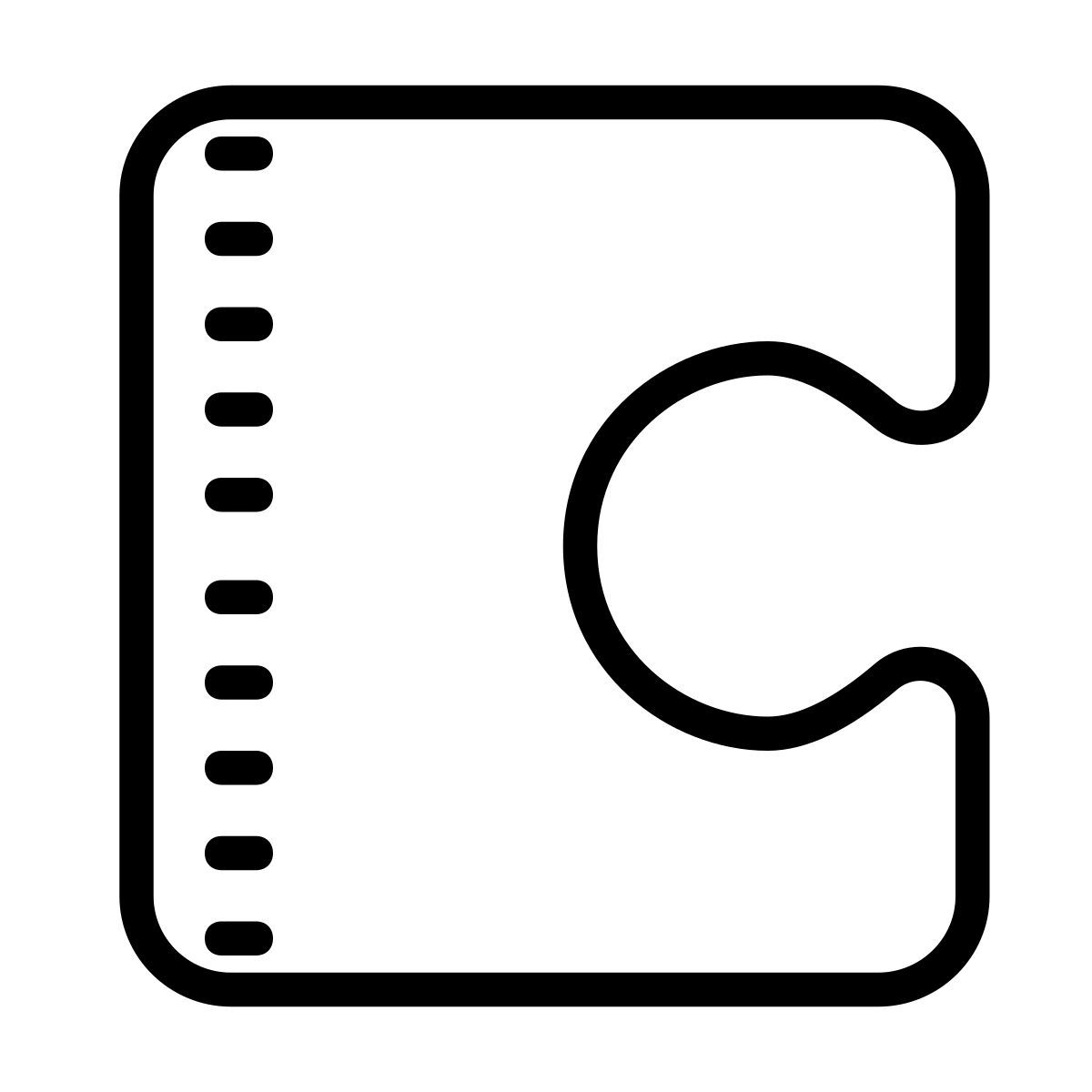 cute outline style koda icon