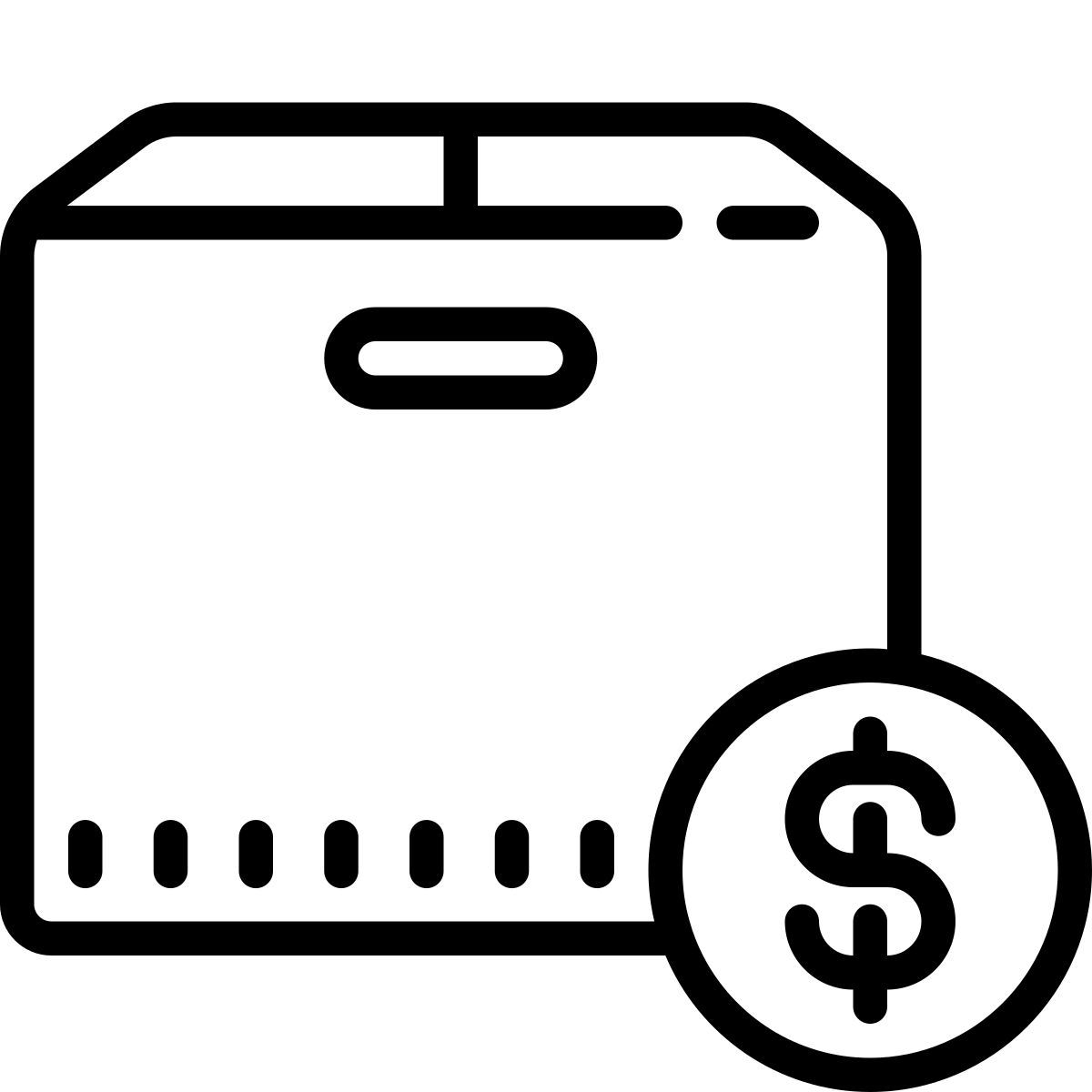 cute outline style 费用 icon