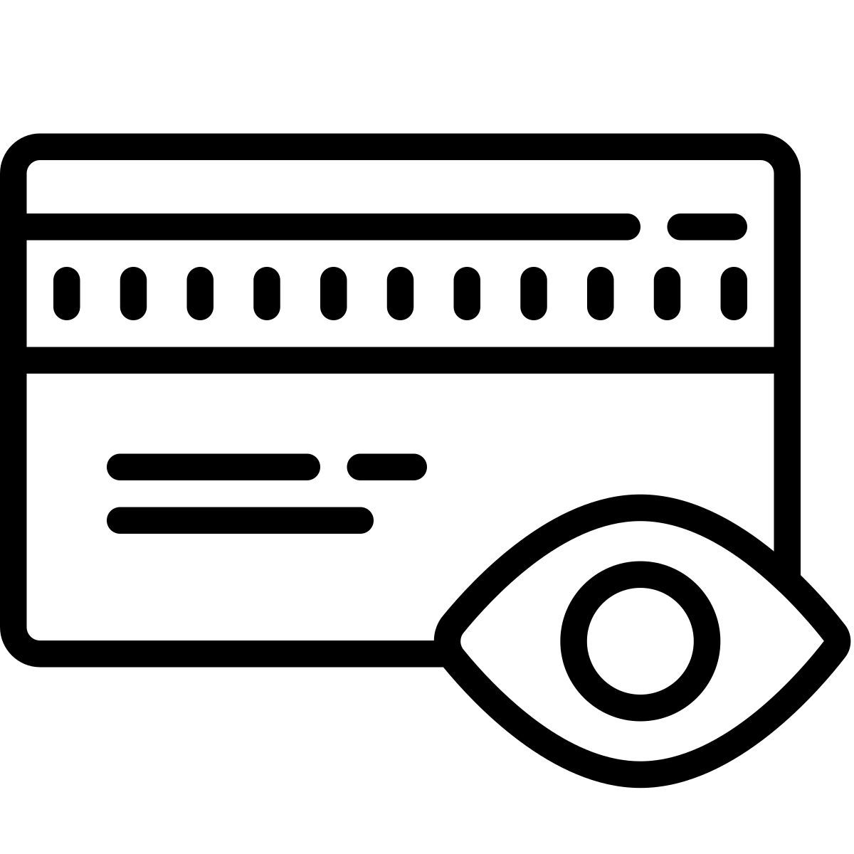 cute outline style 信用控制 icon