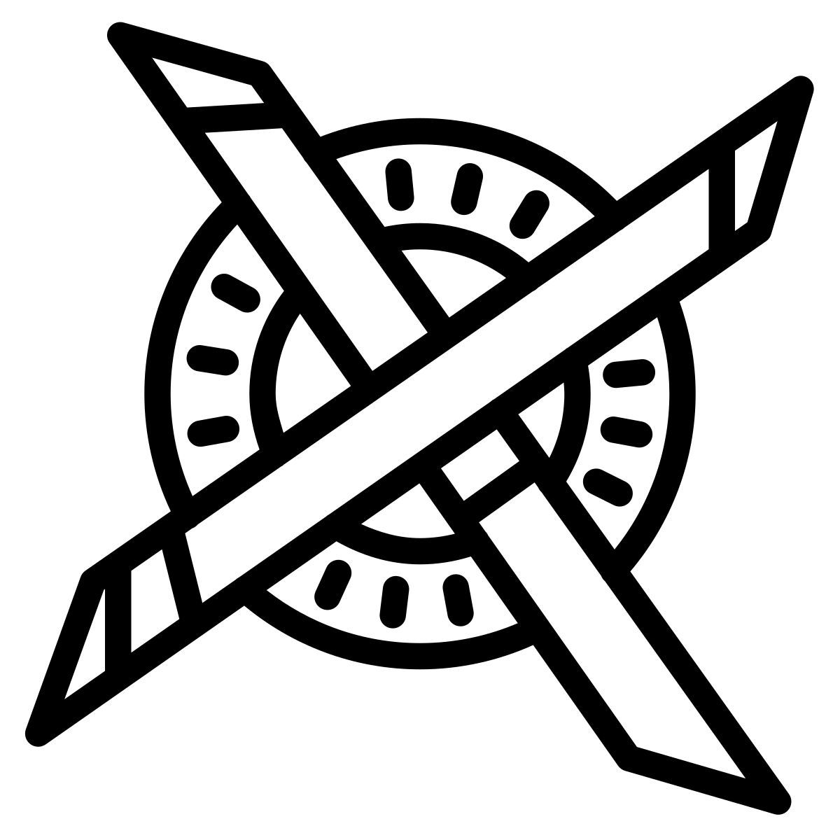 cute outline style tachar icon