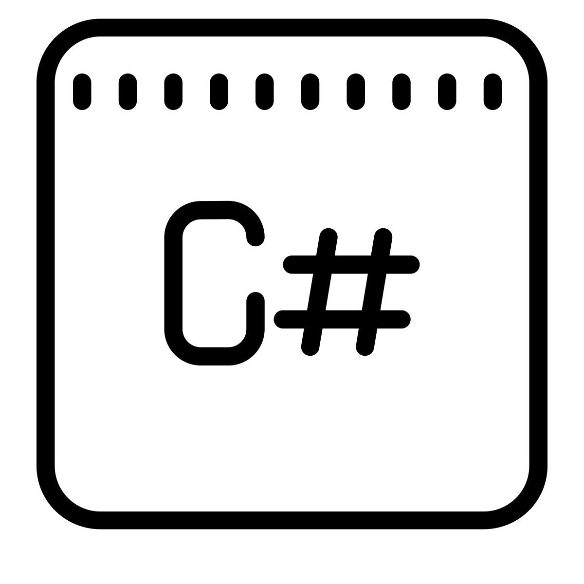 cute outline style cs icon