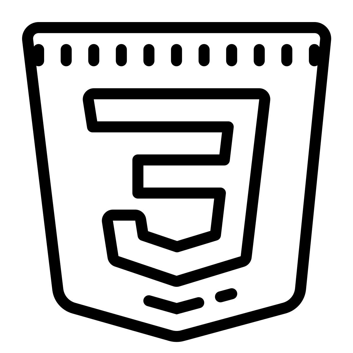 cute outline style css icon