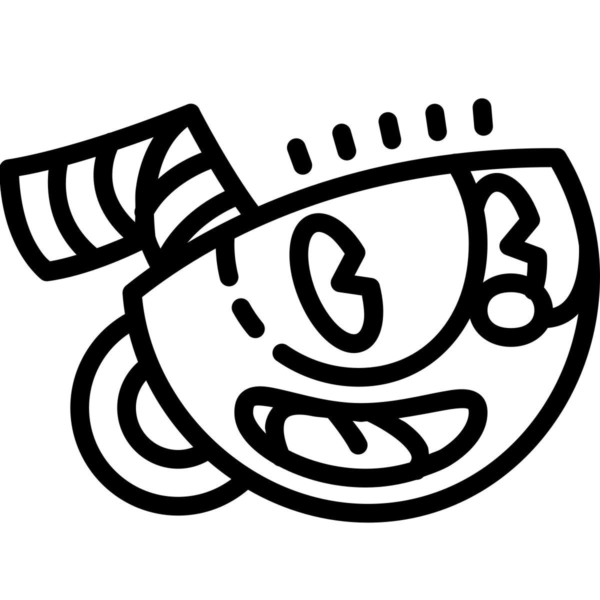 cute outline style 대검 icon