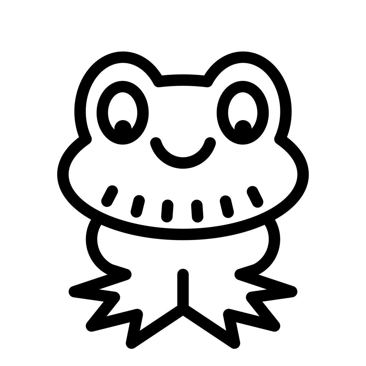 cute outline style linda rana icon