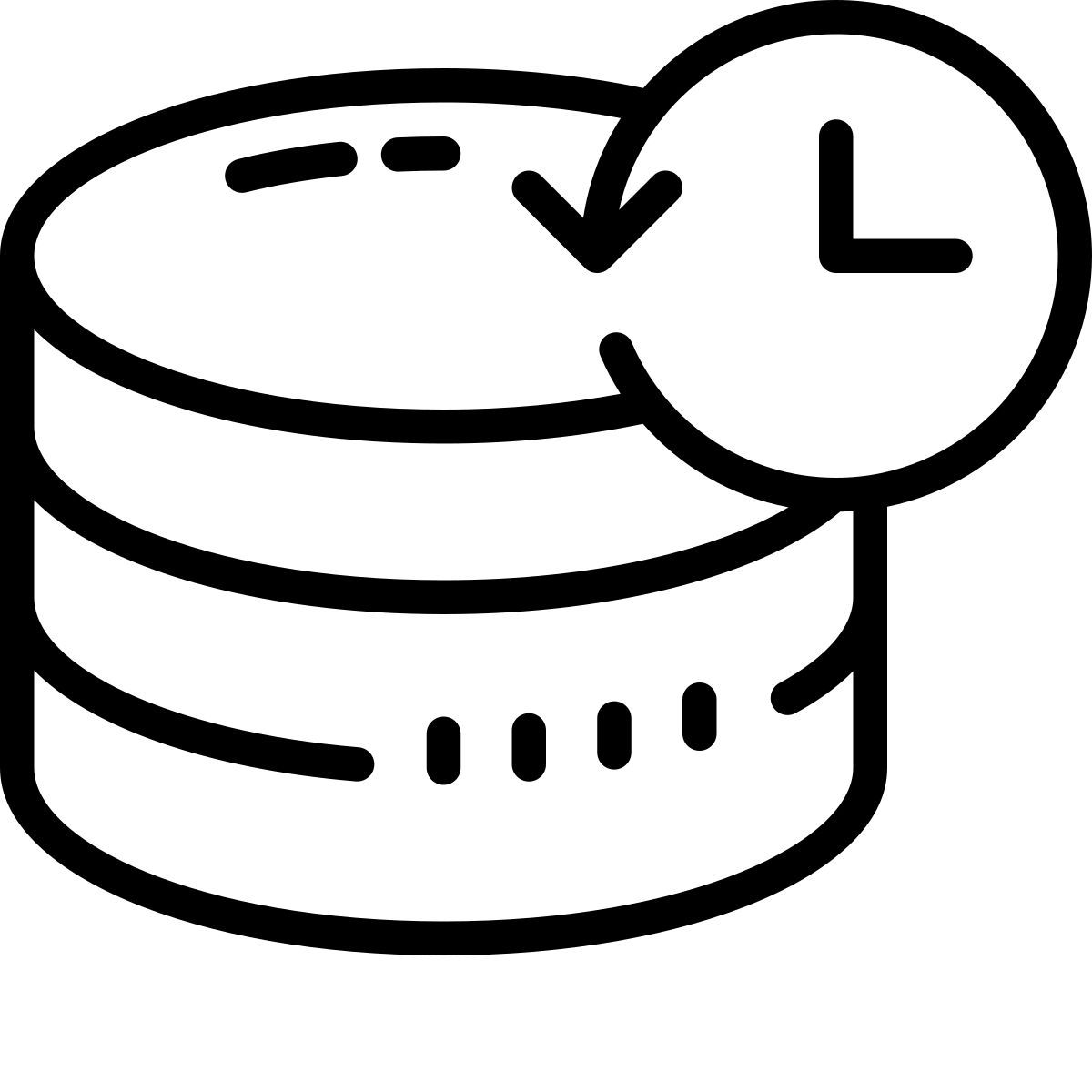 cute outline style 数据备份 icon