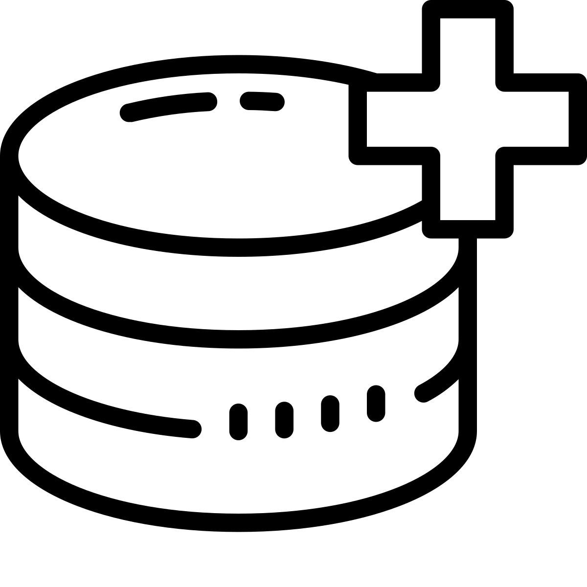 cute outline style data recovery icon