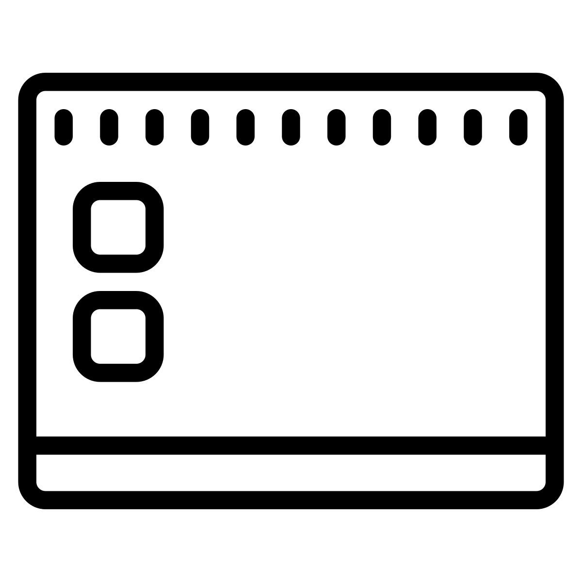 cute outline style 桌面 icon