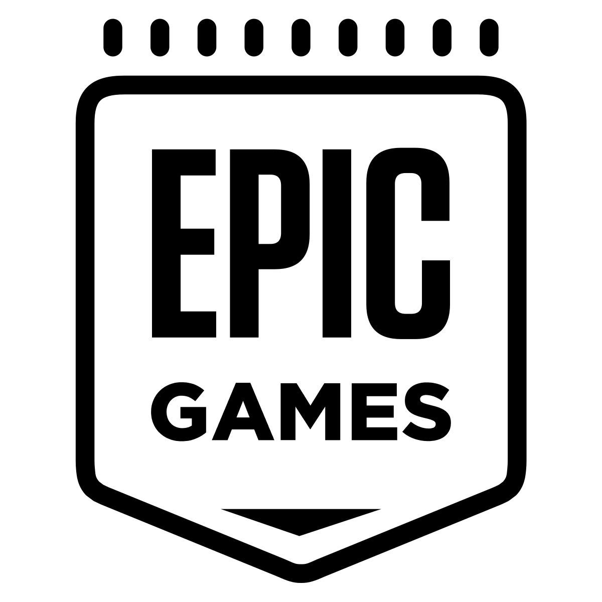 cute outline style juegos épicos icon