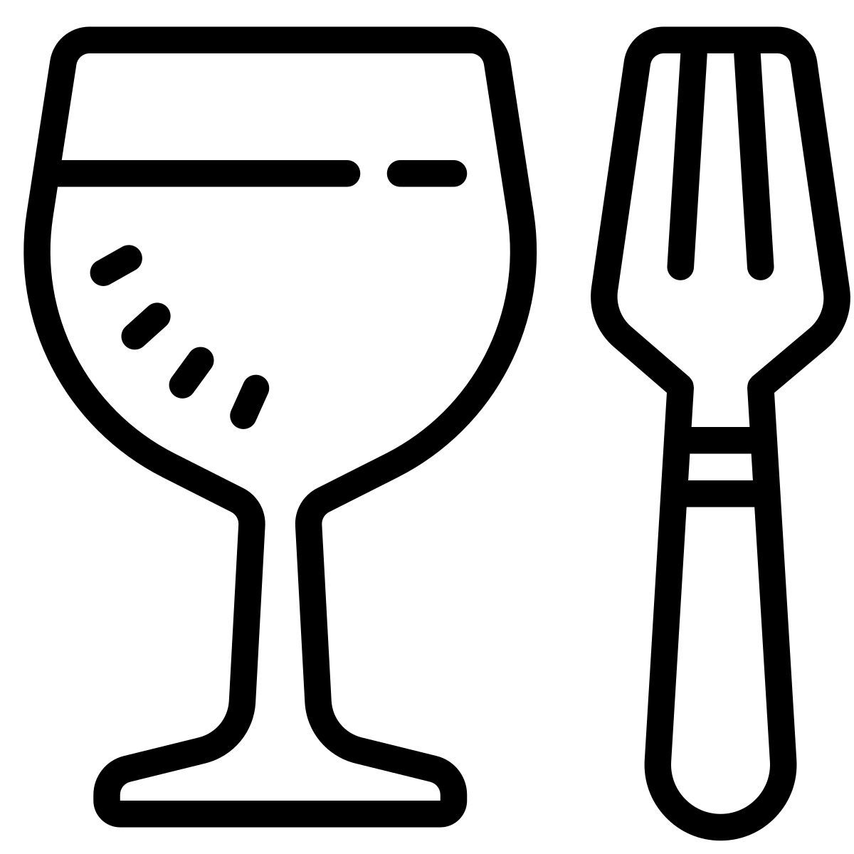 cute outline style comida icon