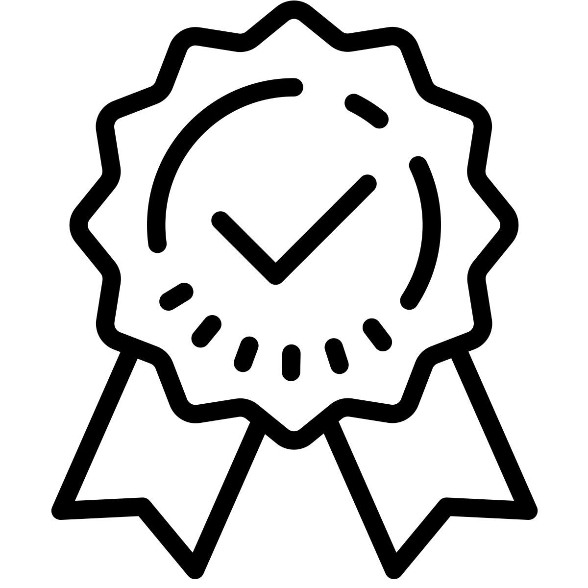 cute outline style 보증 icon