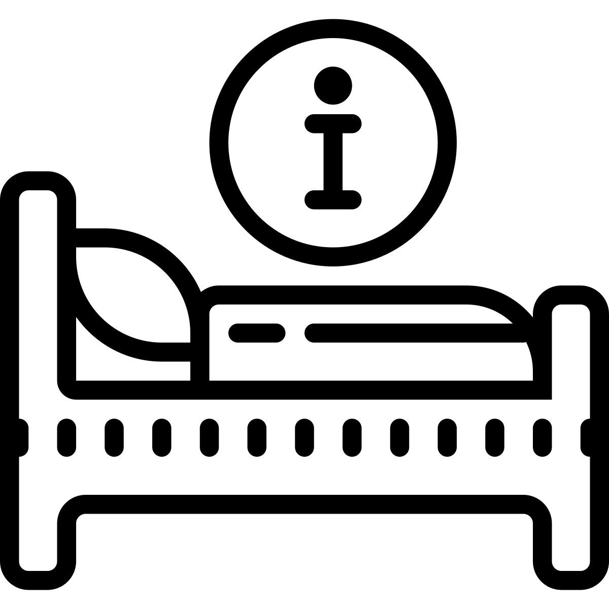 cute outline style 酒店信息 icon