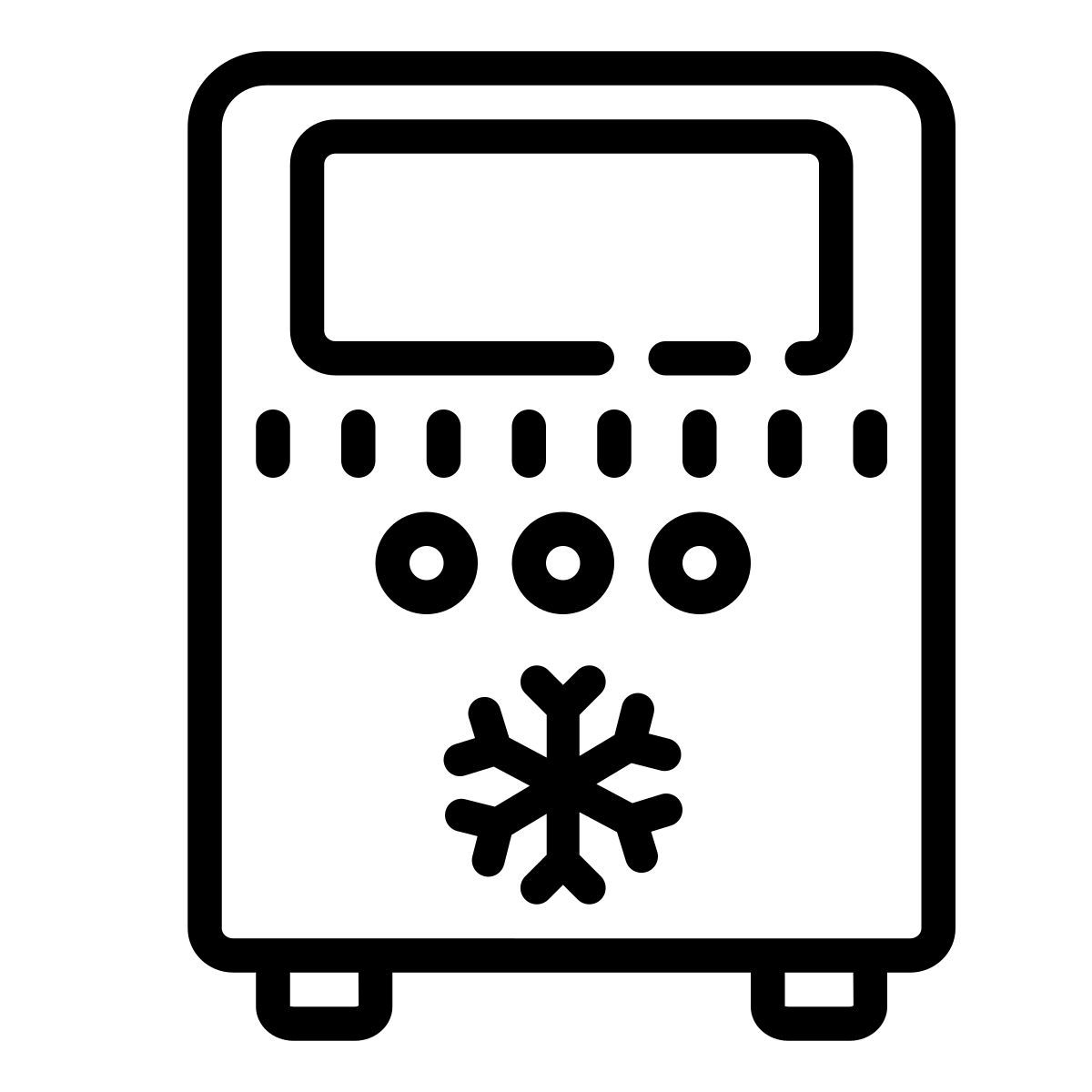 cute outline style 制冰器 icon