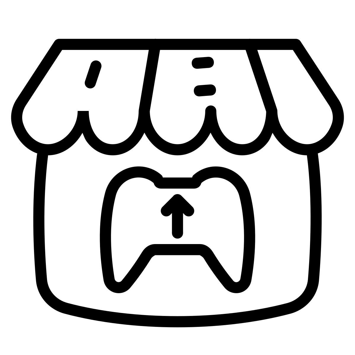 cute outline style coceira io icon