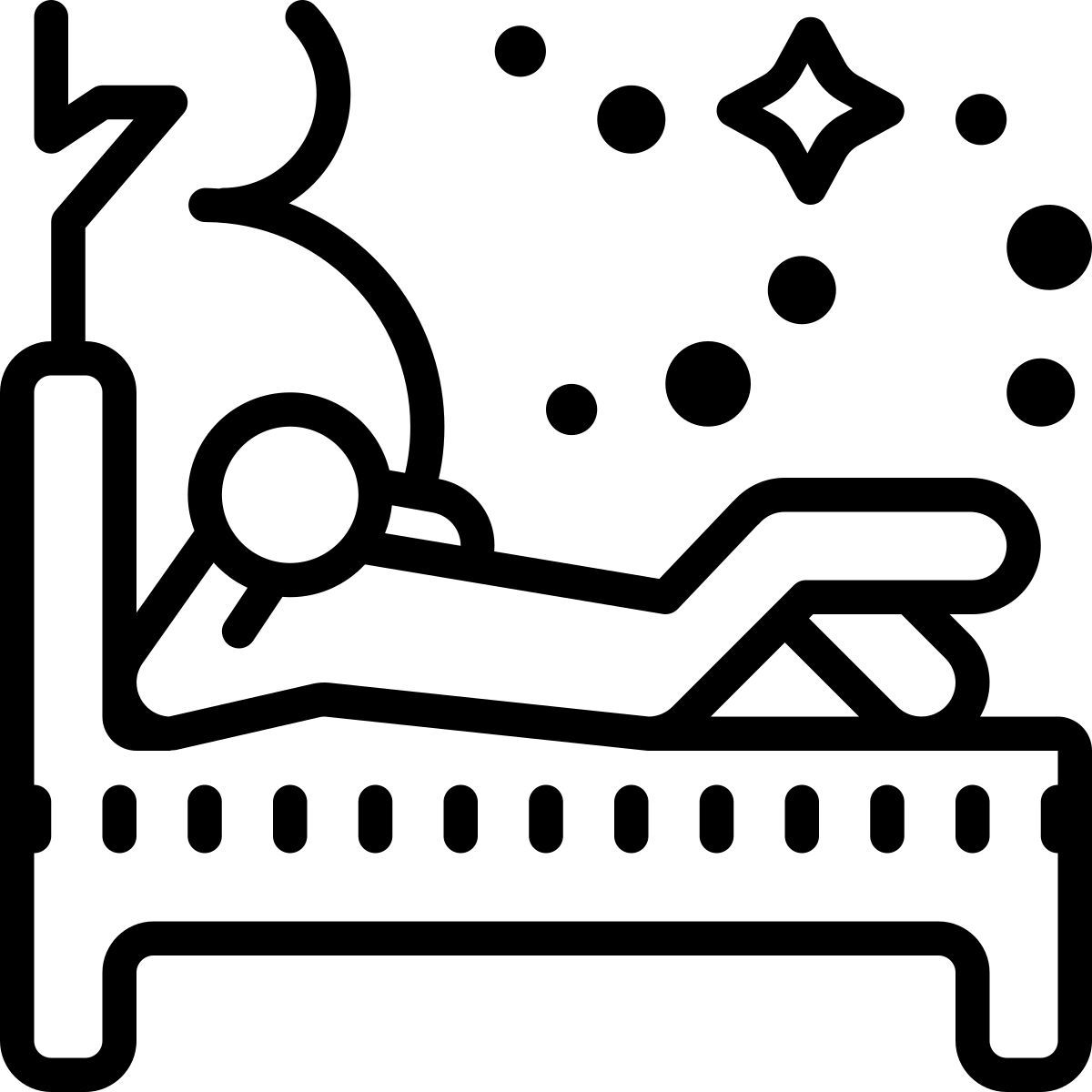 cute outline style tendido bajo el multiverso icon