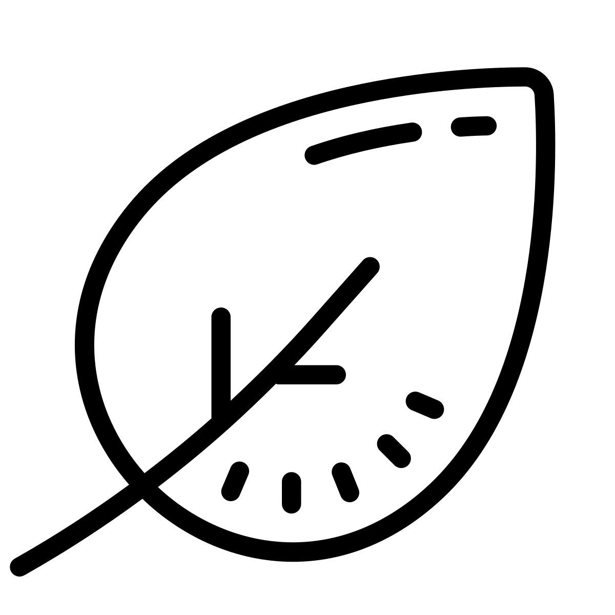 cute outline style blatt icon