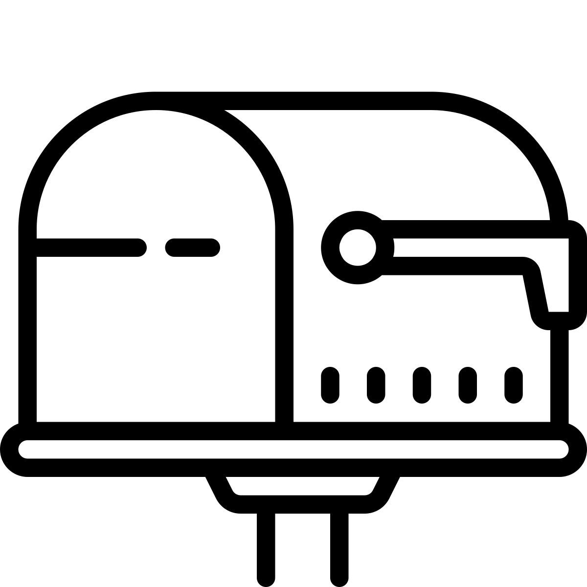 cute outline style 打开邮箱国旗降 icon