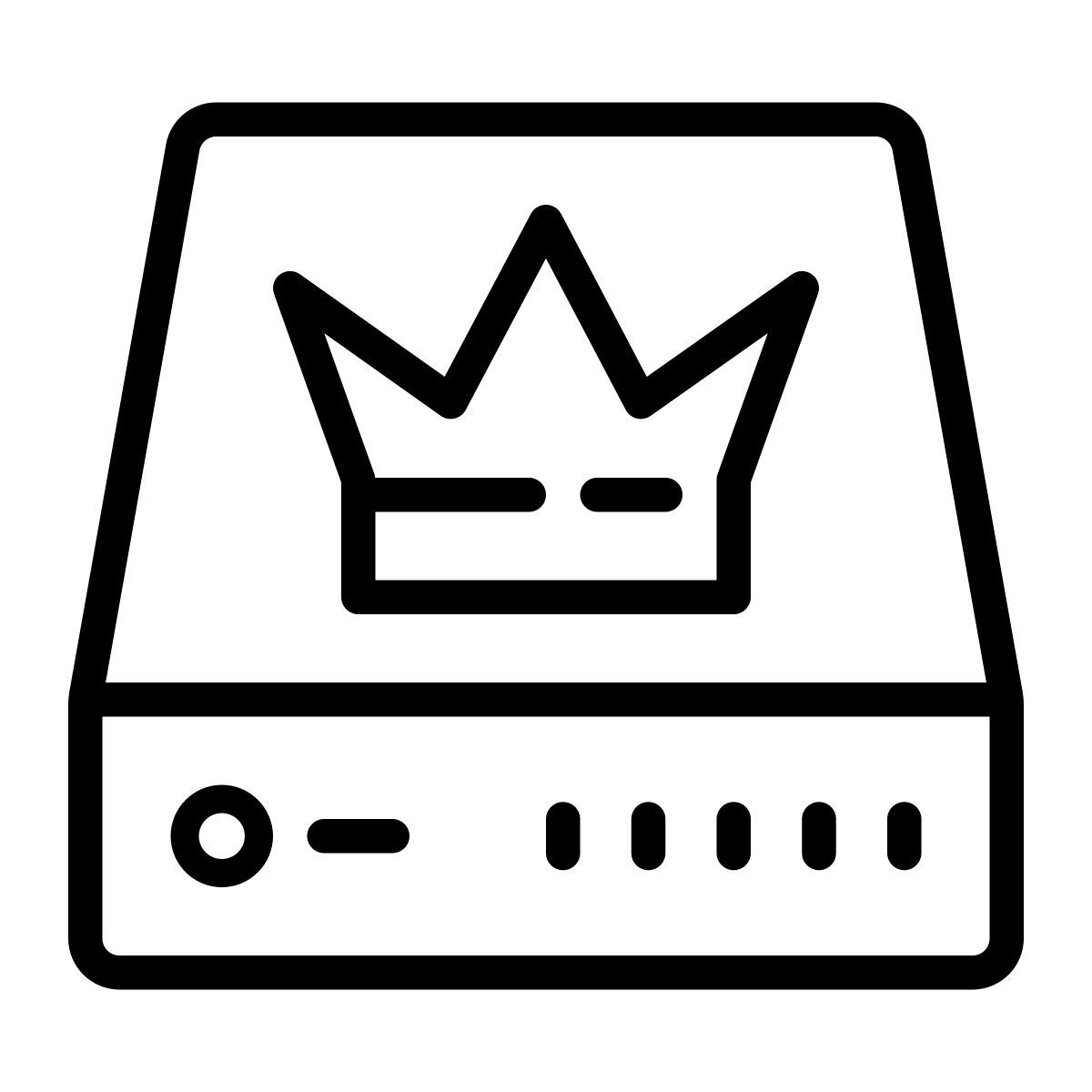 cute outline style master icon