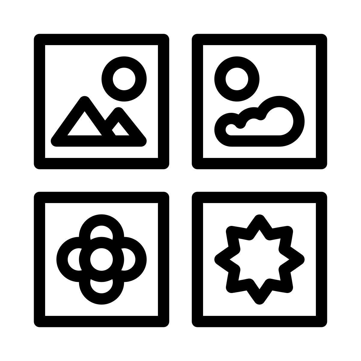 cute outline style iconos medianos icon