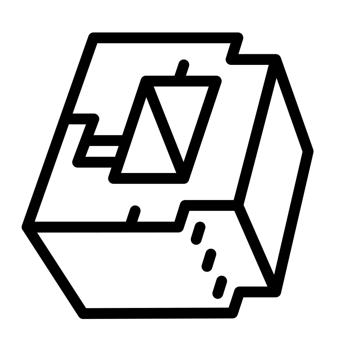 cute outline style minecraft dungeons icon