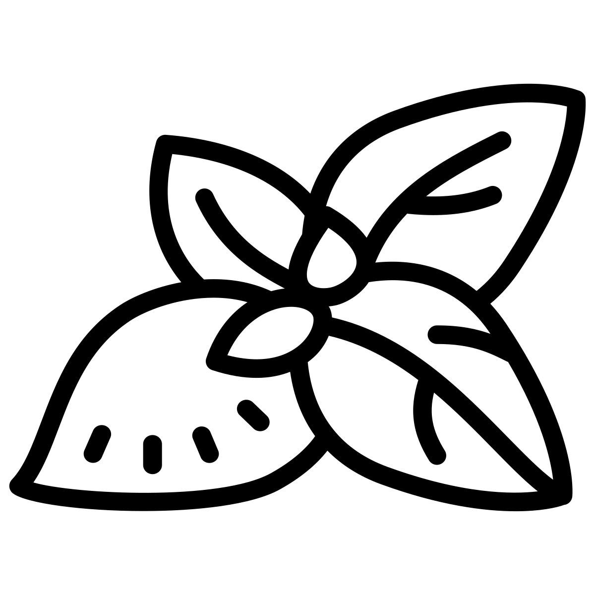 cute outline style como icon