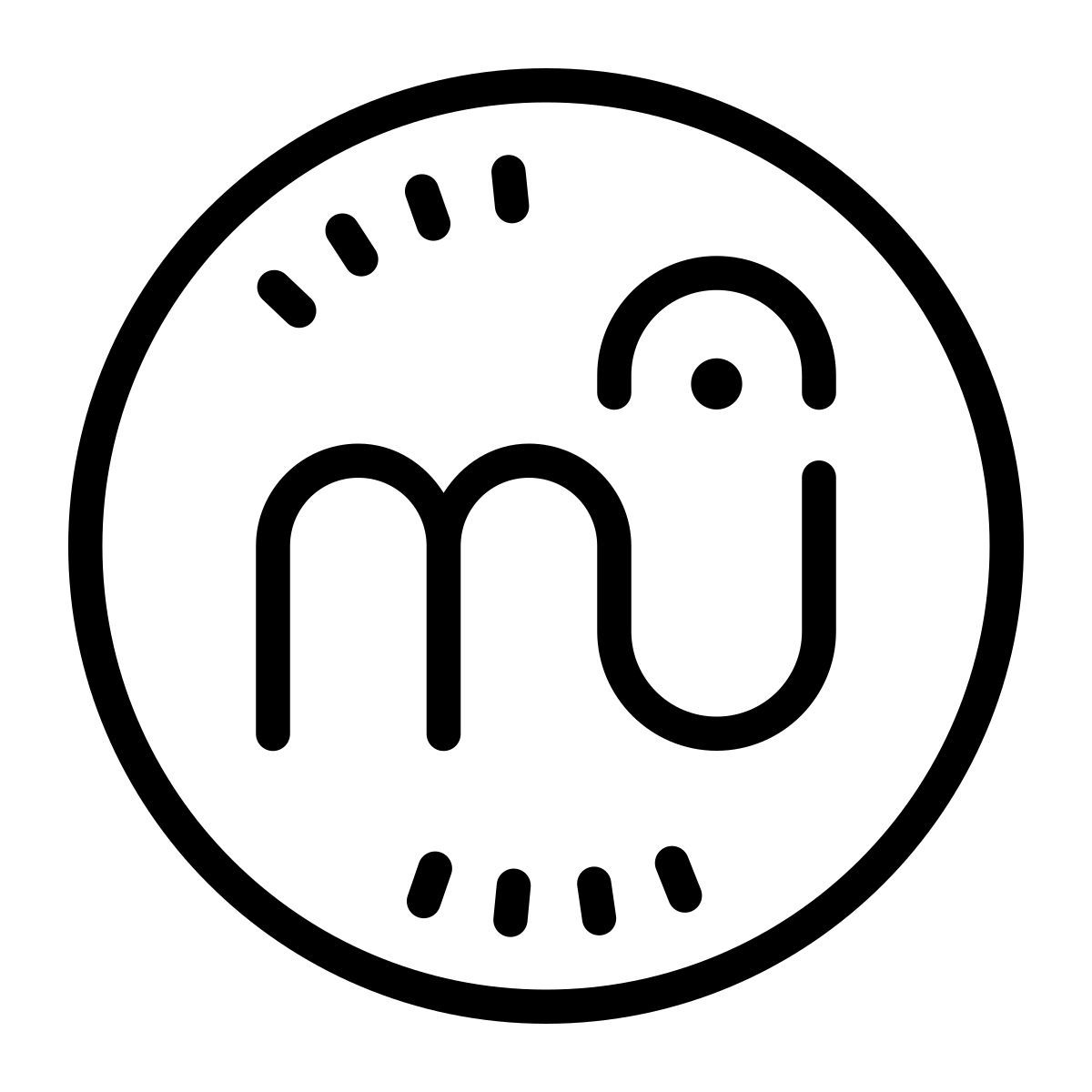 cute outline style 뮤즈 스코어 icon