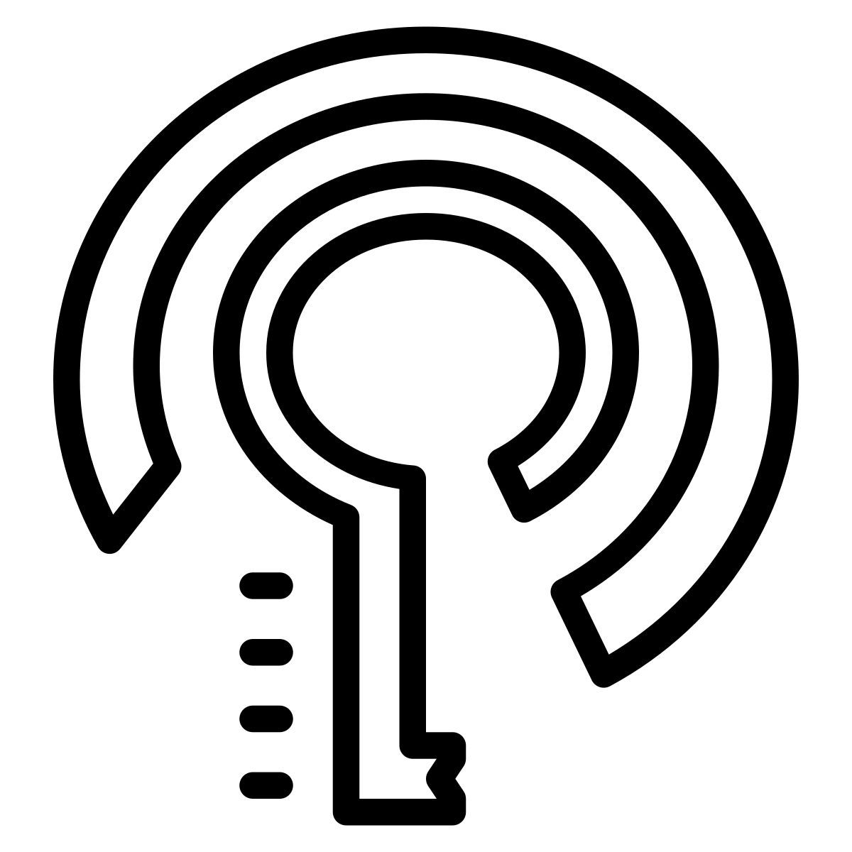 cute outline style ncalayer icon