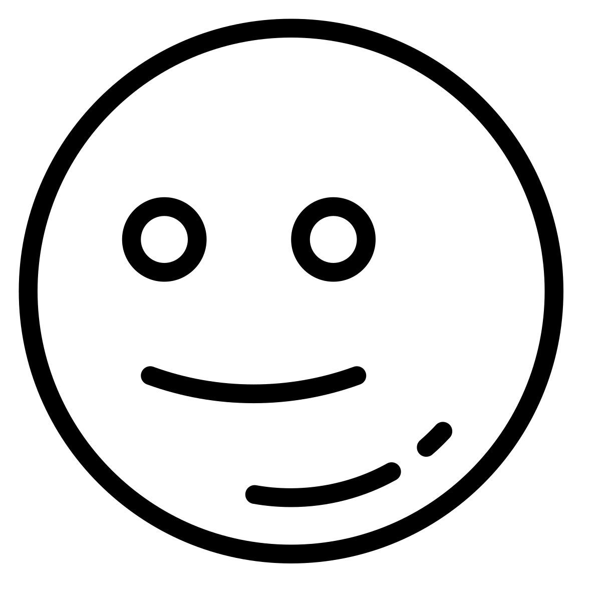 cute outline style neutral icon