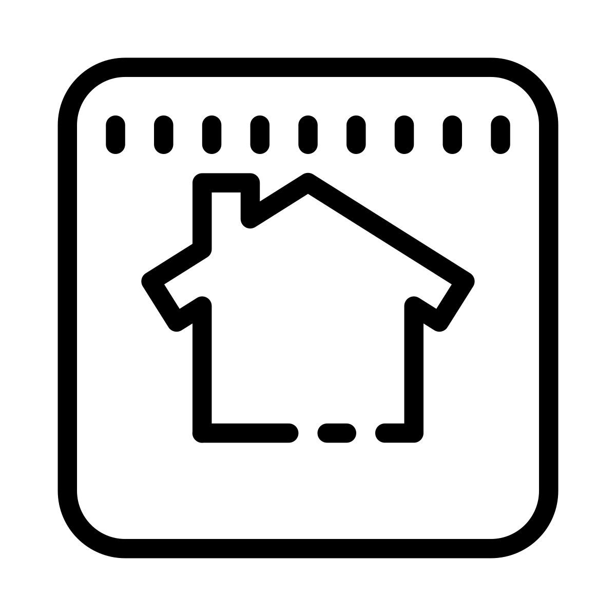 cute outline style nextdoor icon