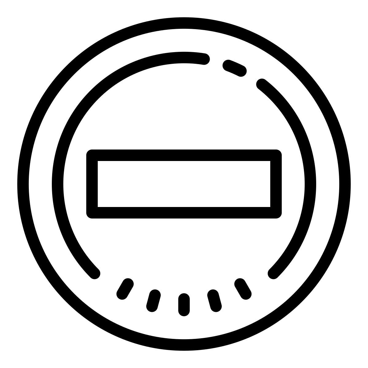 cute outline style no hay entrada icon