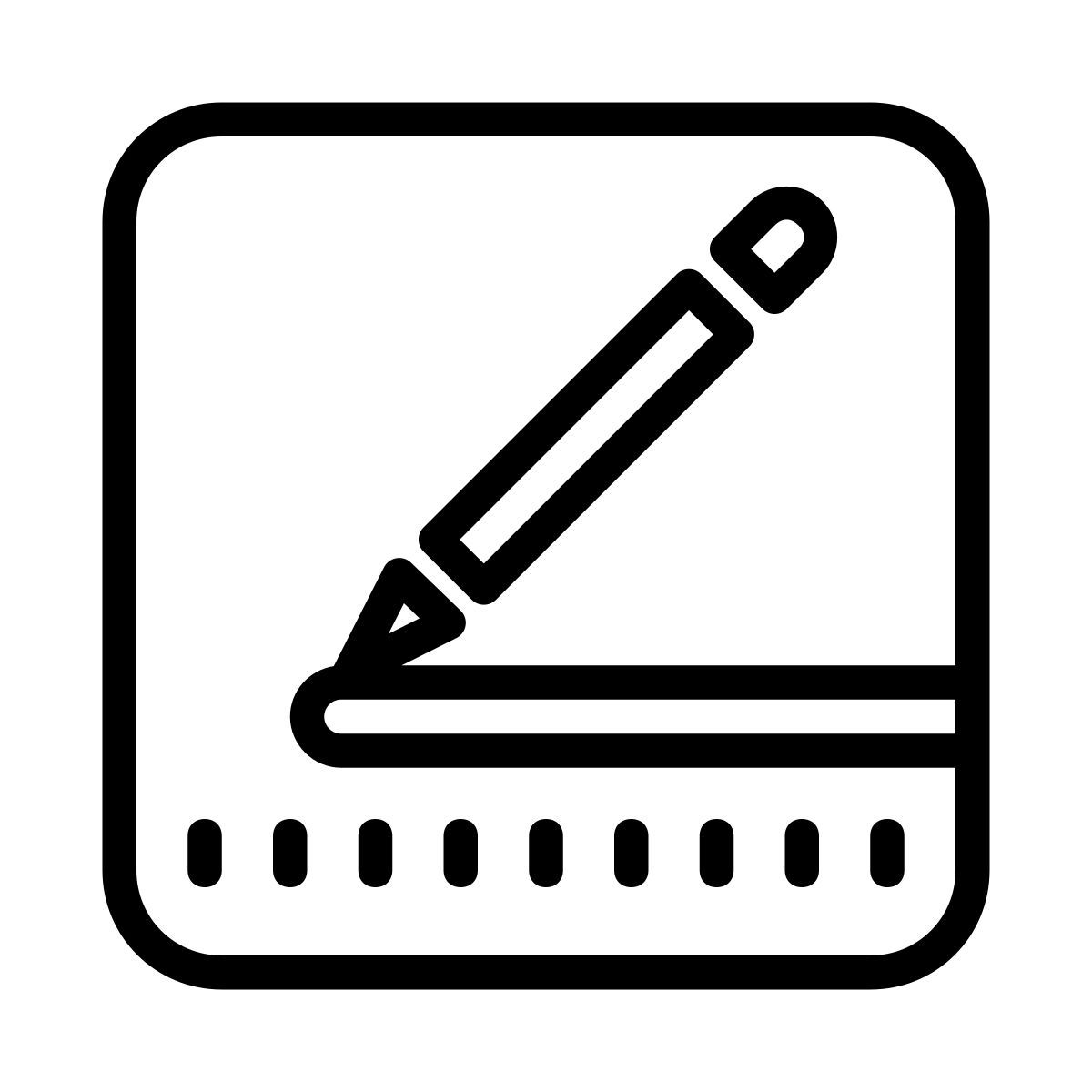 cute outline style 페이지 icon