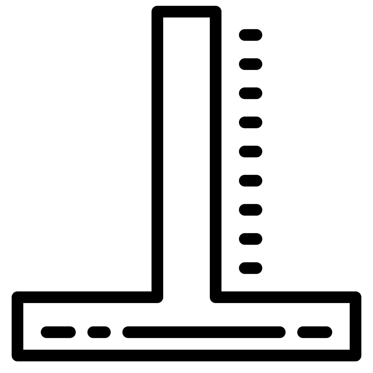 cute outline style 垂直符号 icon