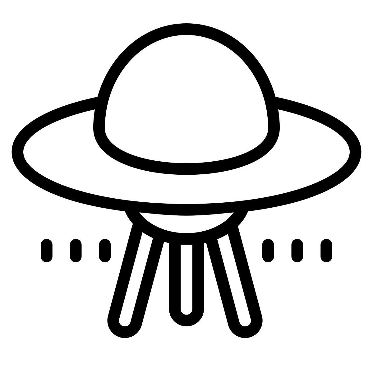 cute outline style planet globus icon