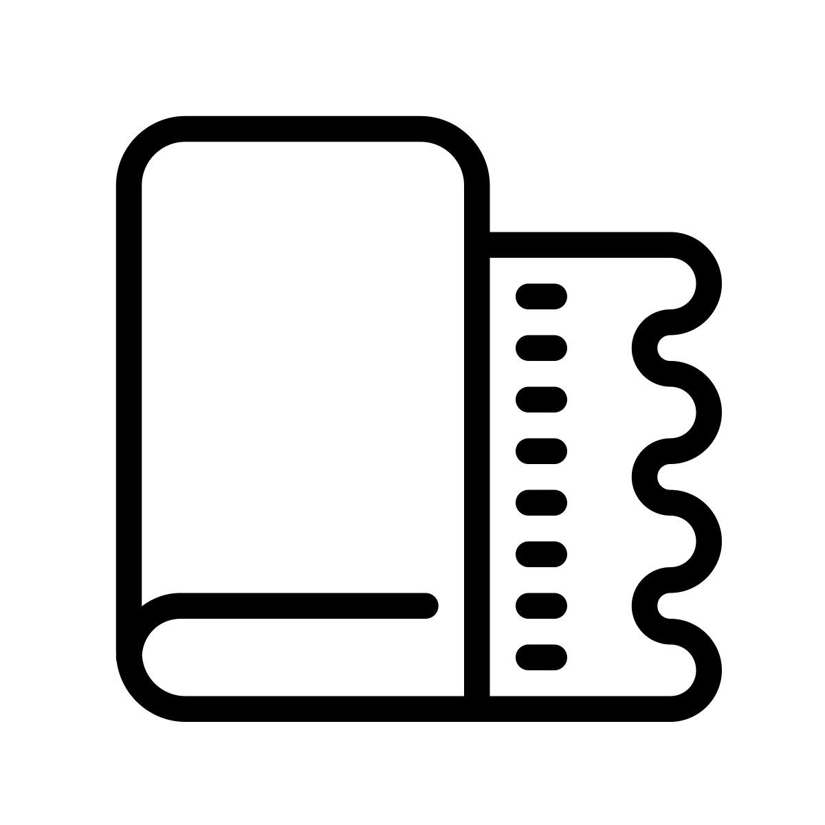 cute outline style pano de polimento icon