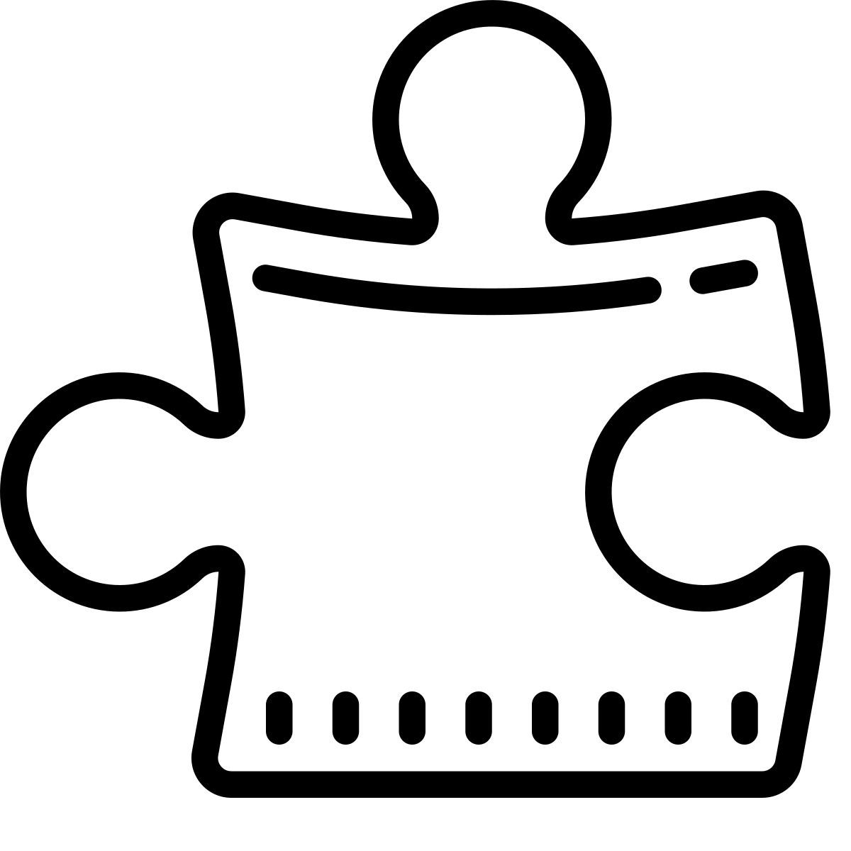 cute outline style extensión icon