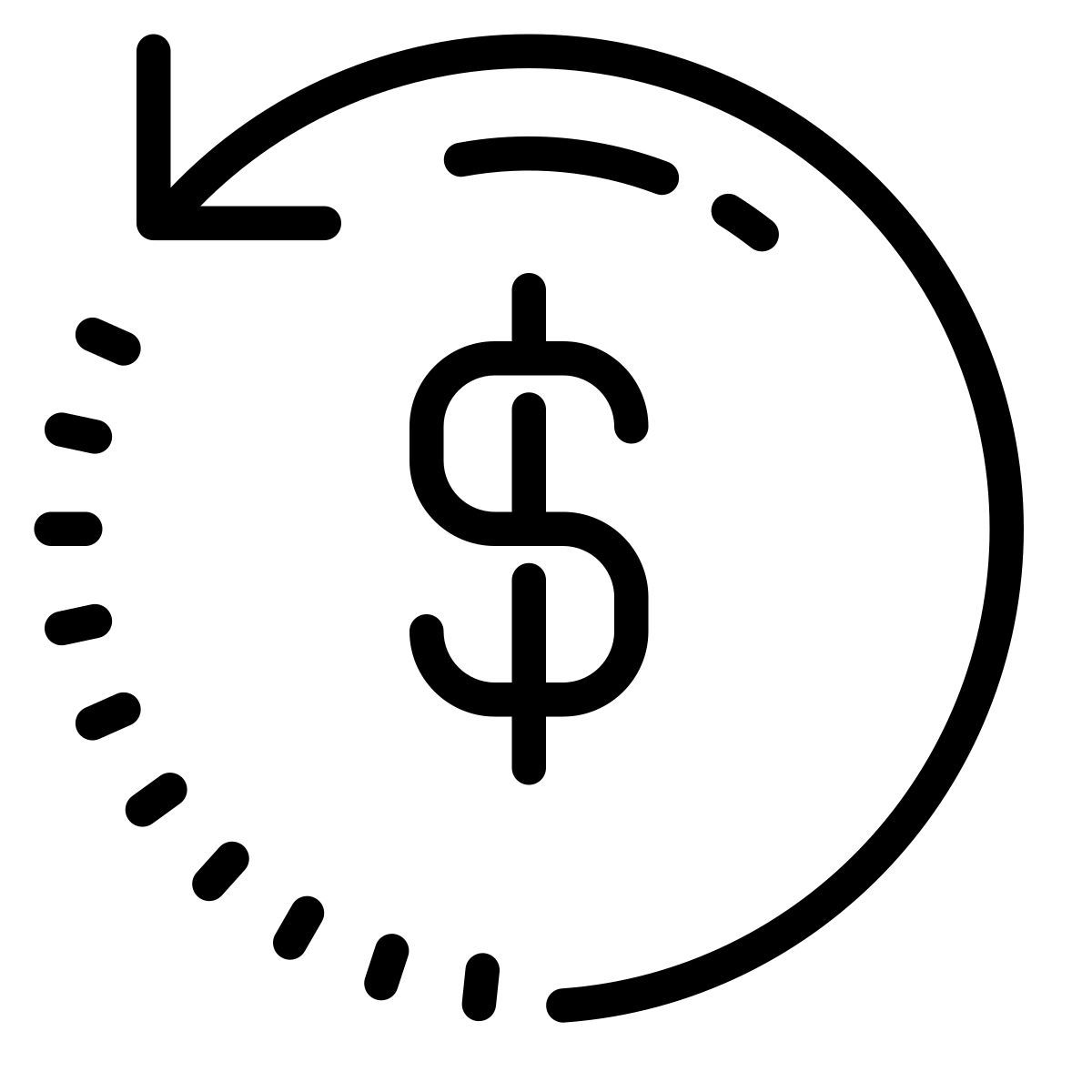 cute outline style 退款2 icon