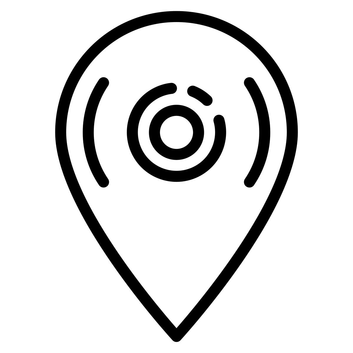 cute outline style code régional icon