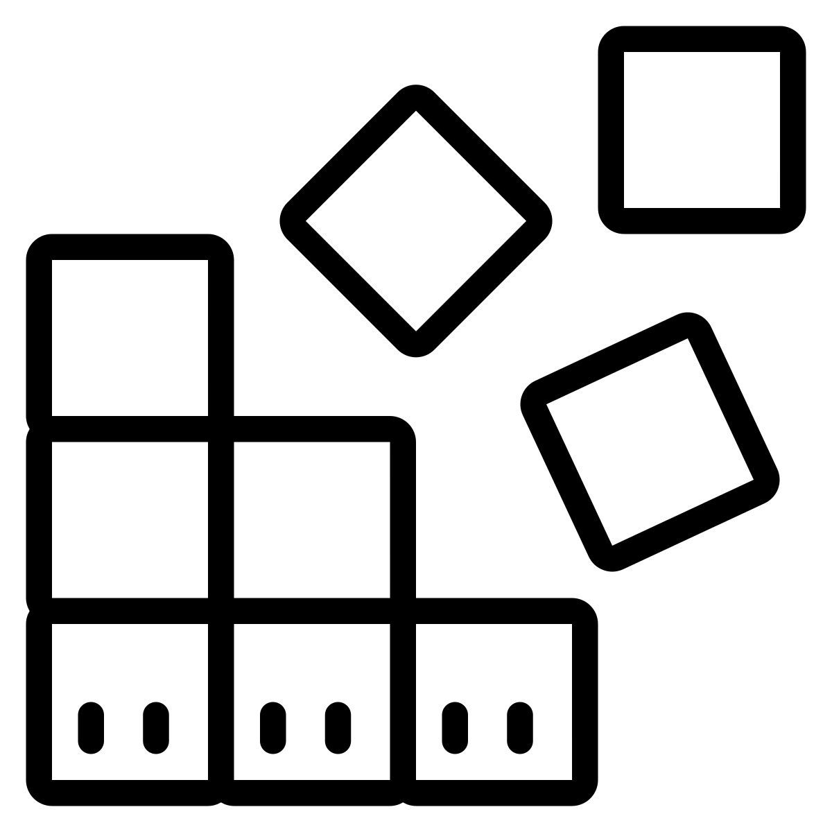 cute outline style 操作系统 icon