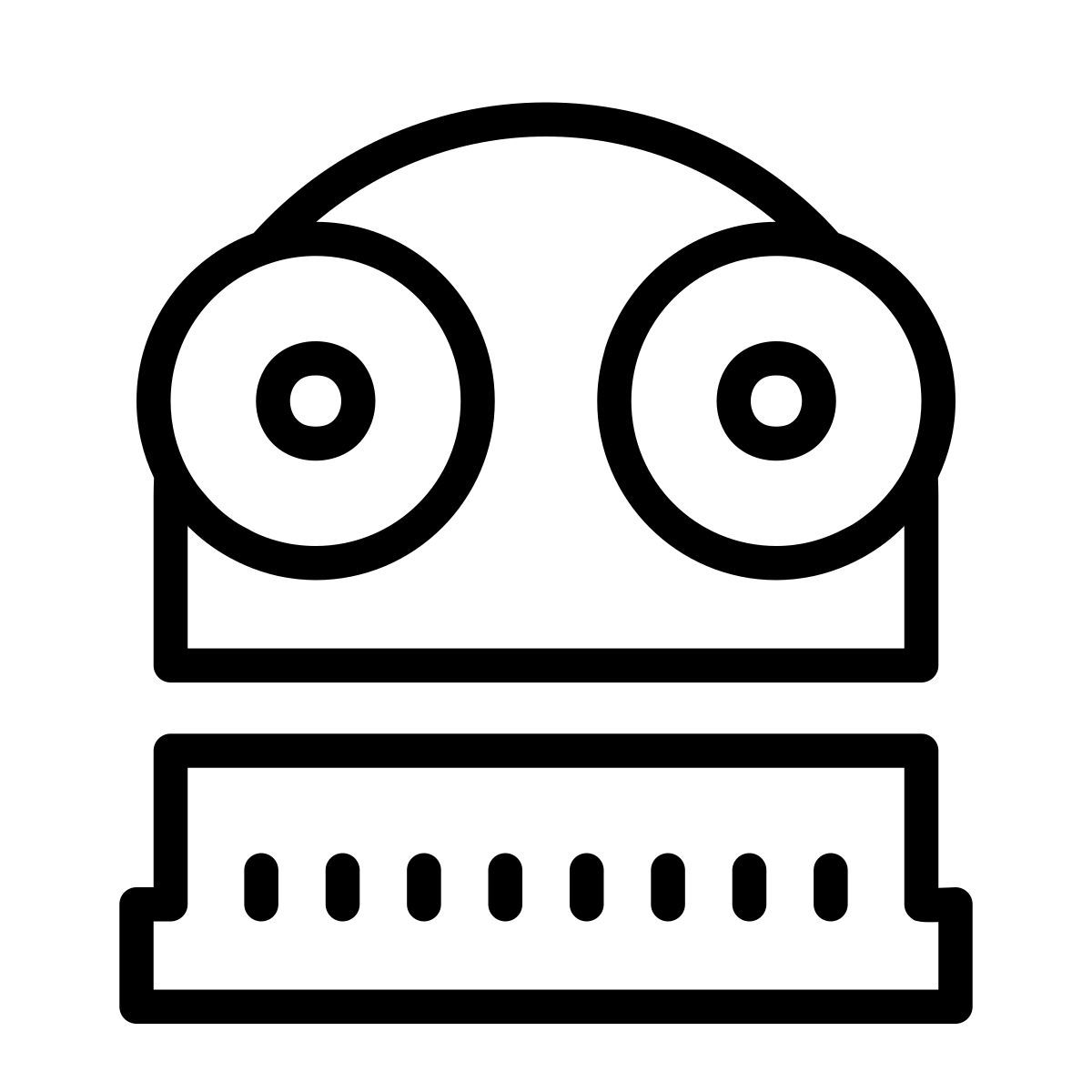 cute outline style r.e.p.o. icon